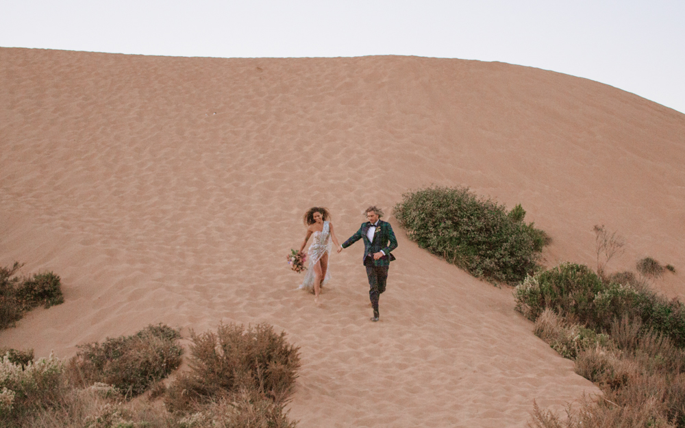 Rachel Christopherson San Luis Obispo Montana de Oro sand dune wedding portraits 