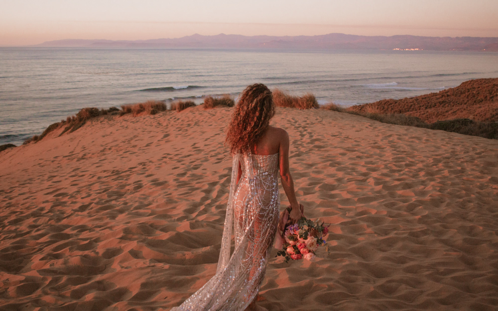 Rachel Christopherson San Luis Obispo Montana de Oro sunset bridal photo