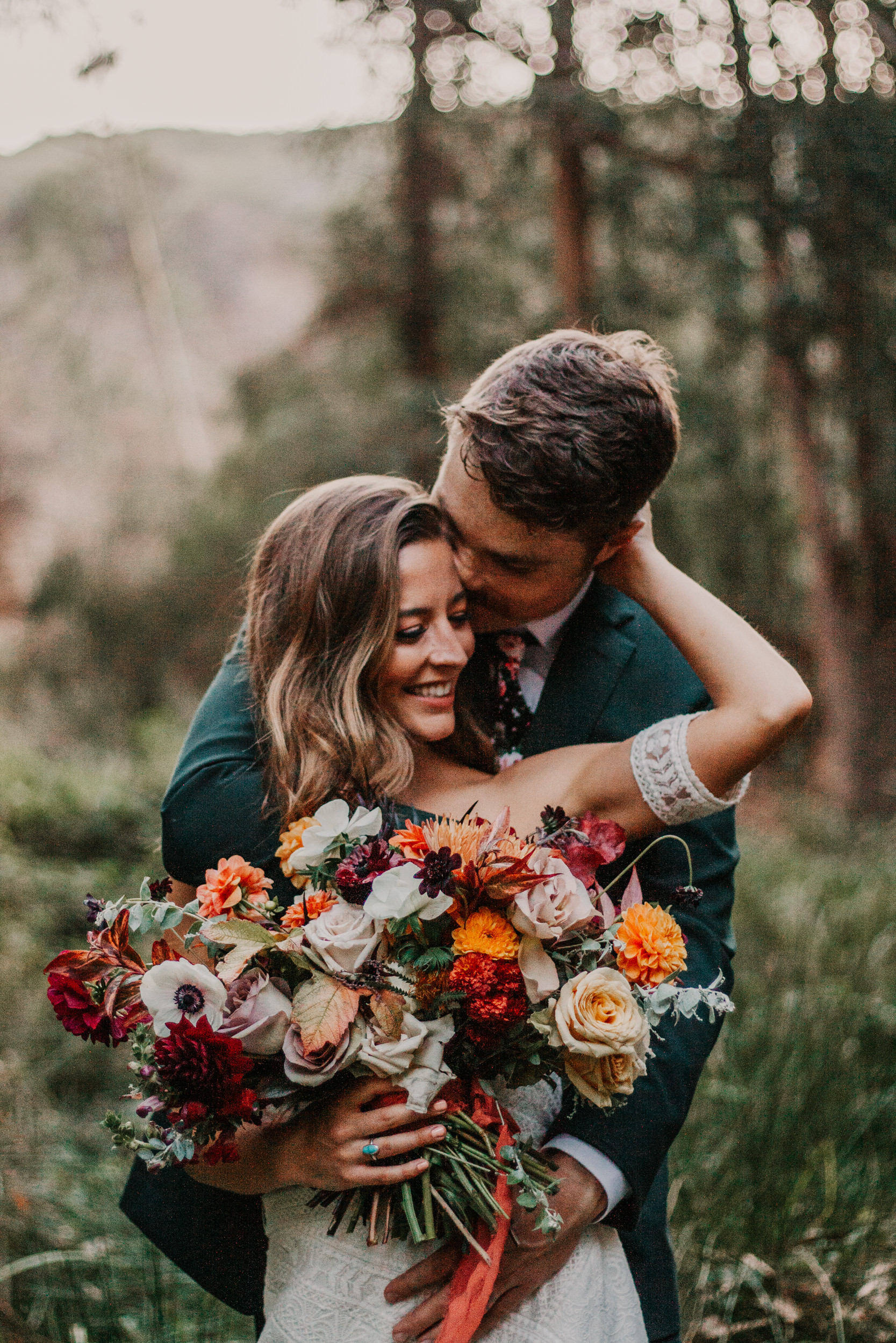 Santa Barbara elopement San Luis Obispo elopement Big Sur elopement Santa Barbara boho bride and groom best San Luis Obispo outdoor elopement location California forest elopement boho wedding dress Inspo California dream elopement location boho suit for groom boho wedding bouquet best Santa Barbara elopement location messy waves bridal hair Rachel Christopherson photography 