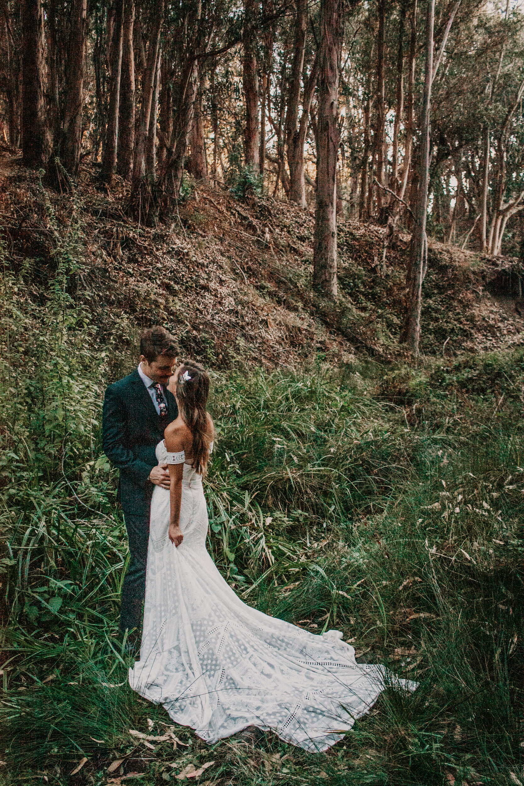Santa Barbara elopement San Luis Obispo elopement Big Sur elopement Santa Barbara boho bride and groom best San Luis Obispo outdoor elopement location California forest elopement boho wedding dress Inspo California dream elopement location boho suit for groom boho wedding bouquet best Santa Barbara elopement location messy waves bridal hair Rachel Christopherson photography 