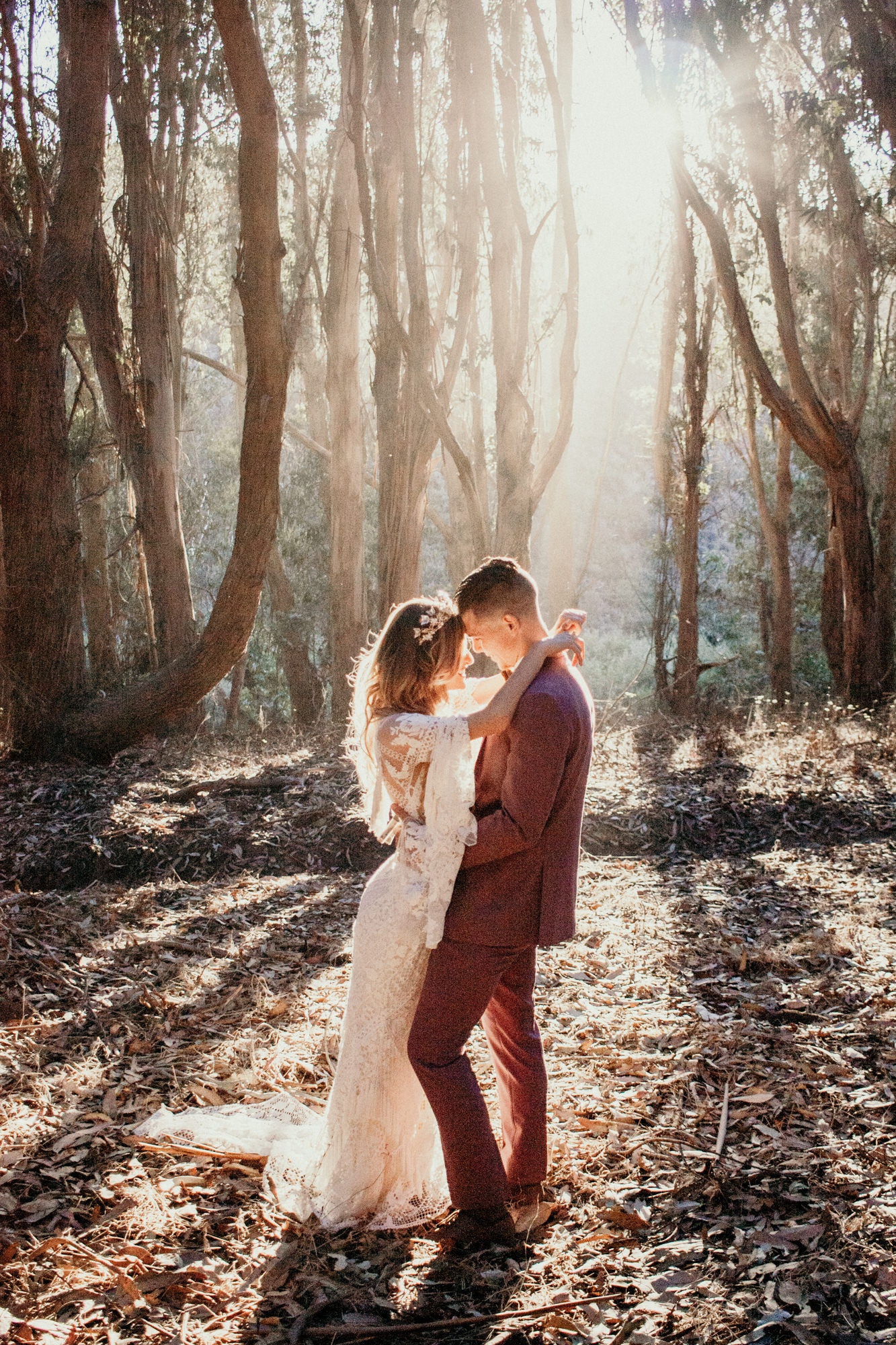 San Luis Obispo elopement Big Sur elopement San Luis Obispo boho bride and groom best San Luis Obispo outdoor elopement location California forest elopement boho wedding dress Inspo California dream elopement location boho suit for groom boho wedding bouquet best San Luis Obispo elopement location bridal tiara SLO elopement Rachel Christopherson photography