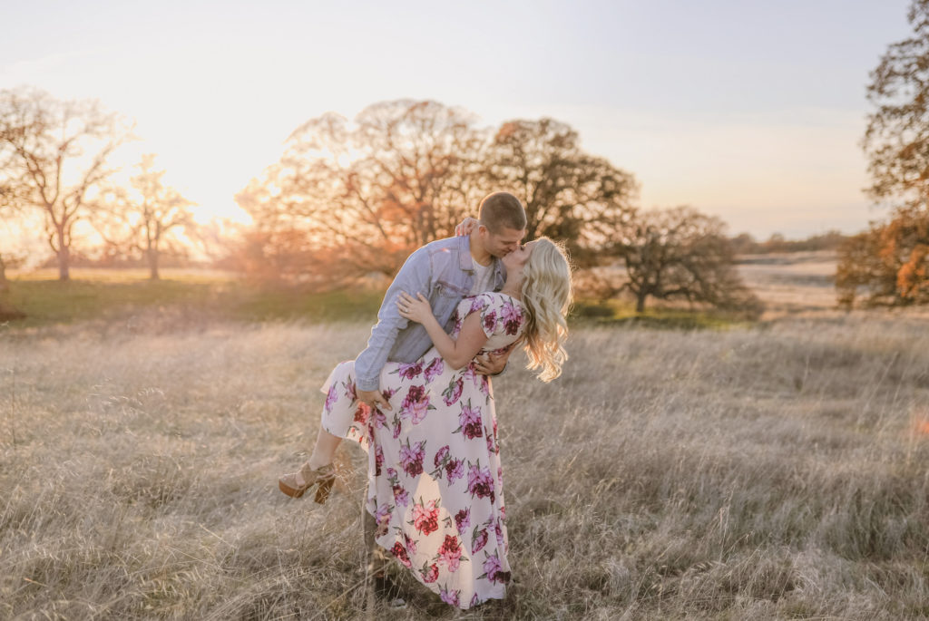 Rachel Christopherson Sacramento California Engagement Dance Dip 