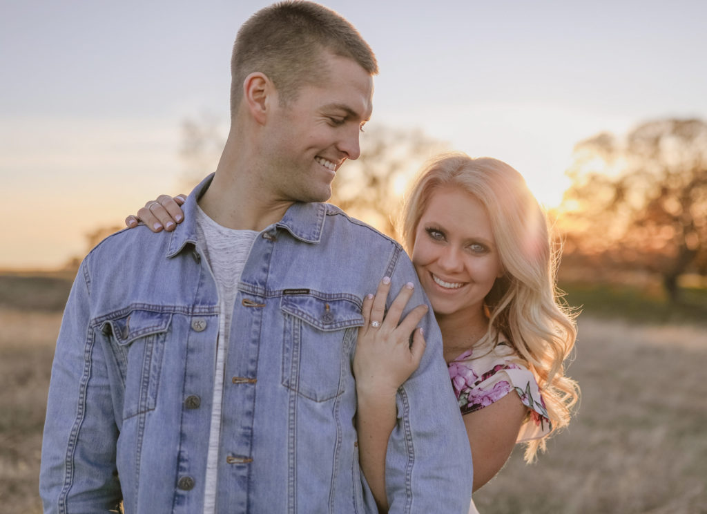 Rachel Christopherson Sacramento California Engagement Sunset Save the Date