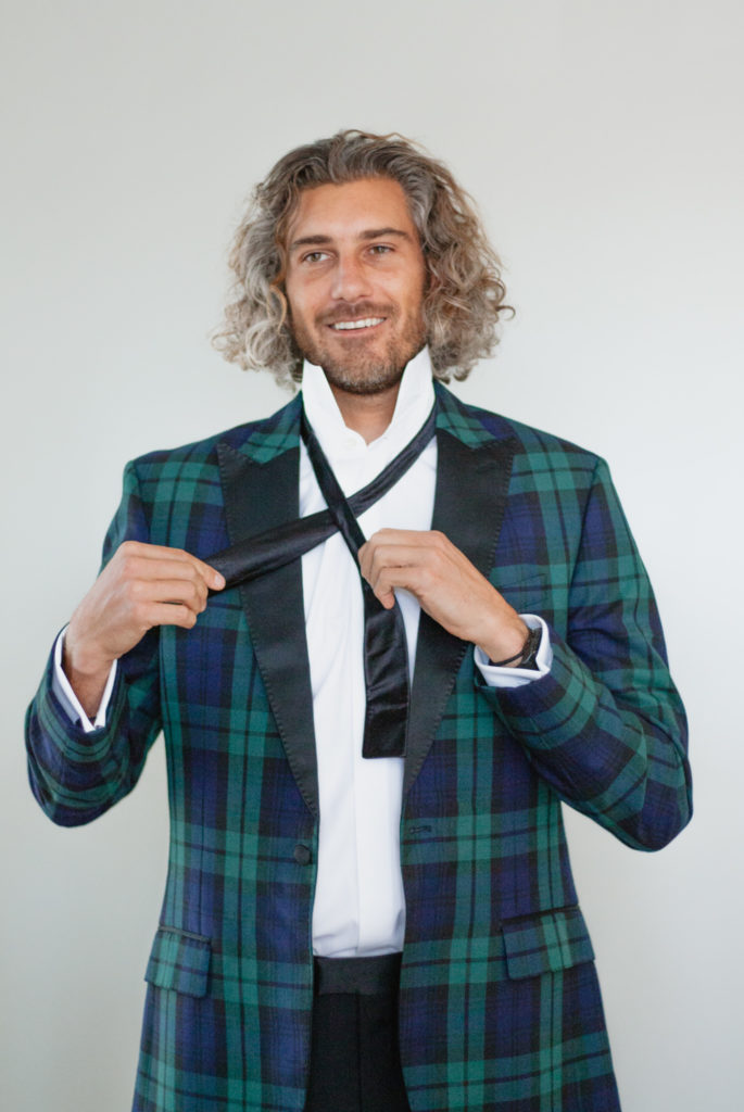 Rachel Christopherson San Luis Obispo Boho Beach Wedding Groom Getting Ready