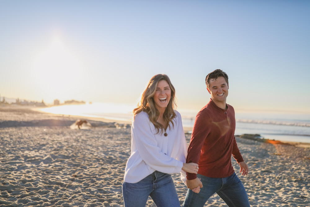 Rachel Christopherson Photos Coronado San Diego Engagement Walking Laughter 4