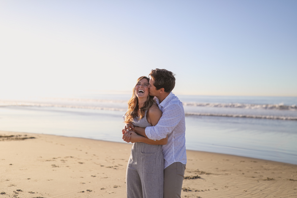 Rachel Christopherson Photos Coronado San Diego Engagement Messy Ocean Hair Laugh