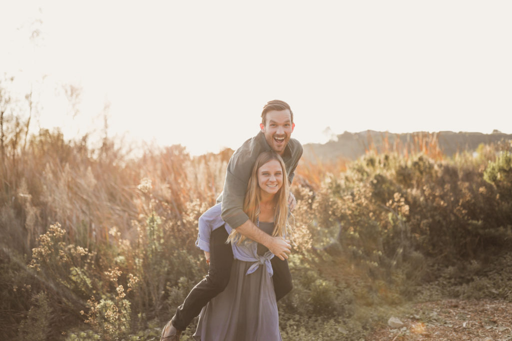 Rachel Christopherson San Diego Wedding Anniversary Photos Piggy Back