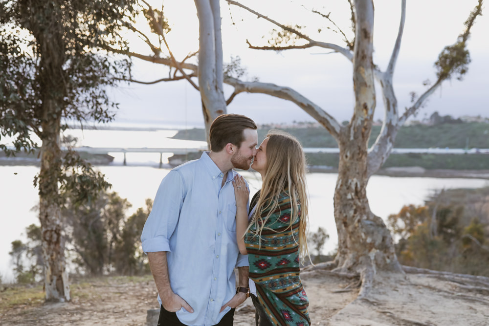 Rachel Christopherson San Diego Wedding Anniversary Photos Hilltop View Nose Nuzzle