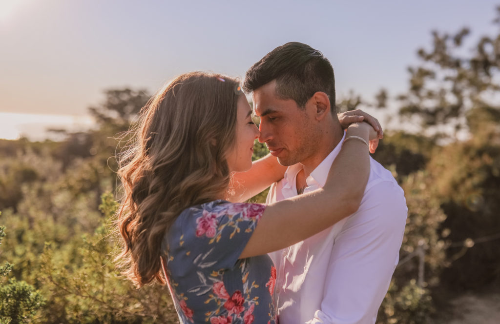 Rachel Christopherson Torrey Pines San Diego Engagement Forehead Pose