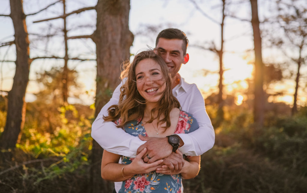 Rachel Christopherson Torrey Pines San Diego Engagement Forest Laughter
