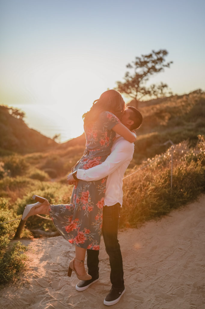 Rachel Christopherson Torrey Pines San Diego Engagement Sunset Valley