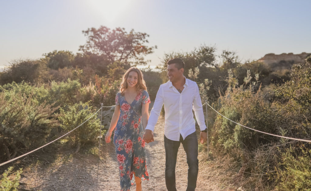 Rachel Christopherson Torrey Pines San Diego Engagement Walk Happy