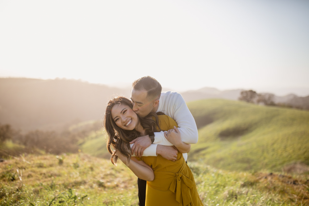 Rachel Christopherson Walnut Creek Mount Diablo Engagement Kiss Dip
