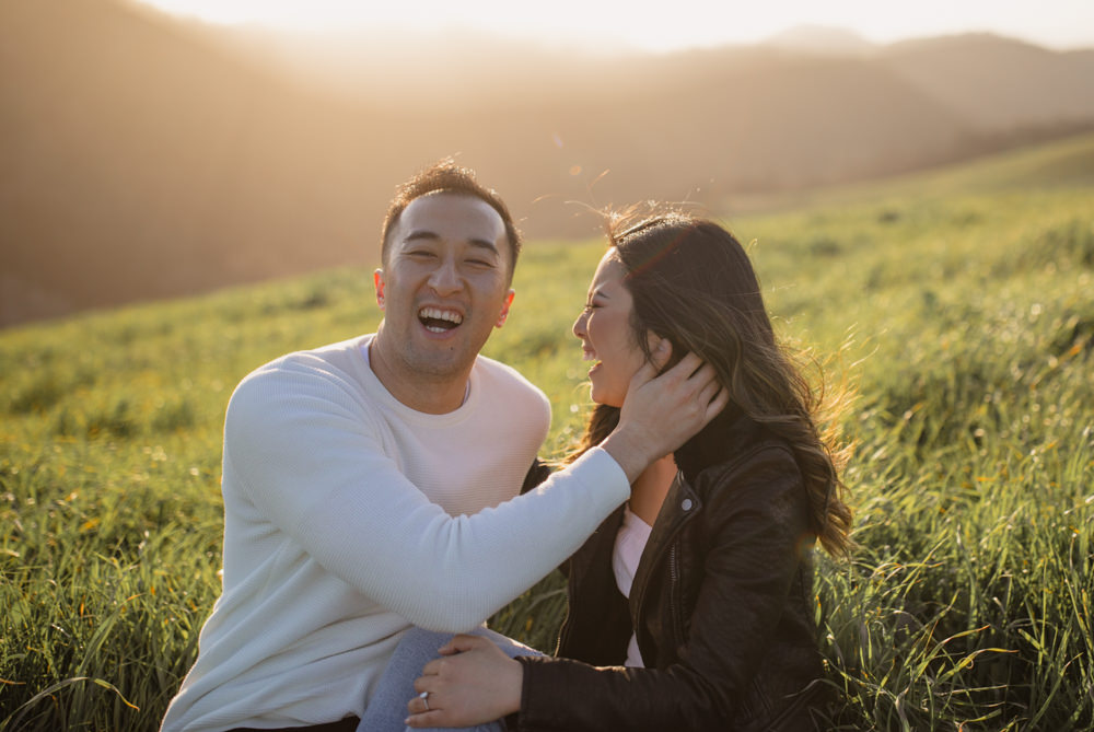 Rachel Christopherson Walnut Creek Mount Diablo Engagement Sitting Laughter