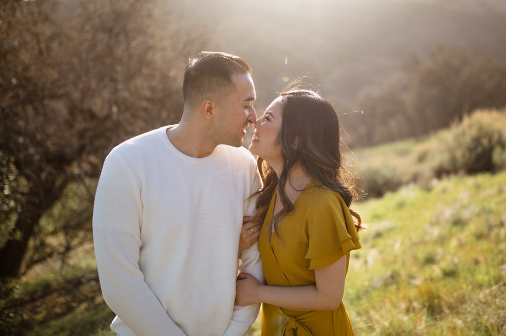 Rachel Christopherson Walnut Creek Mount Diablo Engagement Nose Kiss