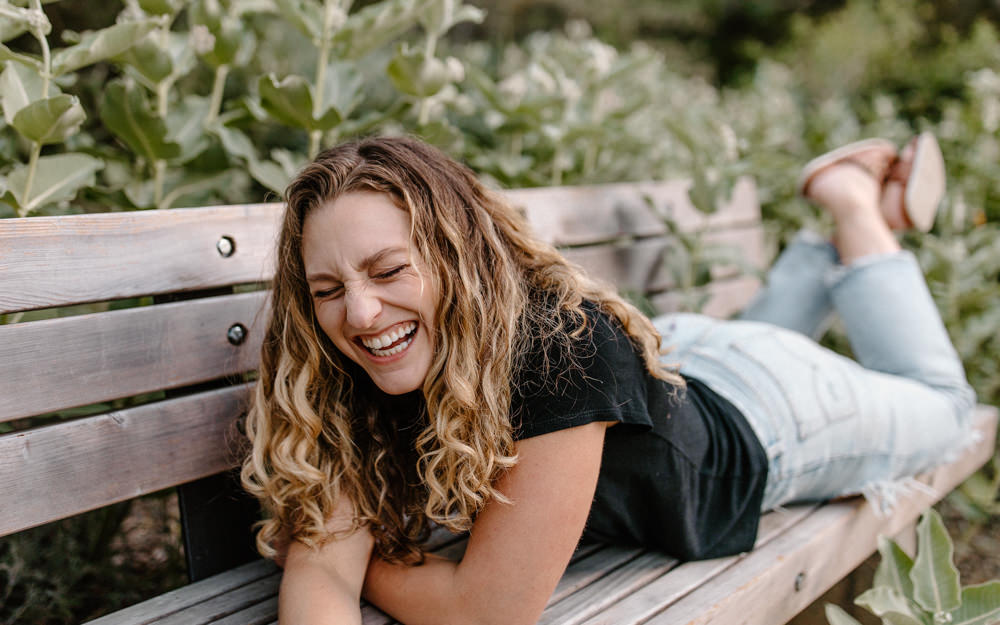 UC Davis Arboretum Portrait Session Sacramento portrait session garden shoot curly hair photos portrait shoot outfit inspo lifestyle photoshoot Sacramento headshot curly hair headshot capture real emotion Rachel Christopherson photography 