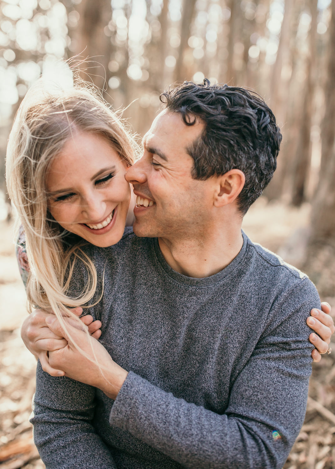 San Francisco Presidio Lovers Lane Engagement Session couples posing inspo engagement session outfit Inspo free spirit engagement photos wild and free engagement session bay area bride Rachel christopherson Photography