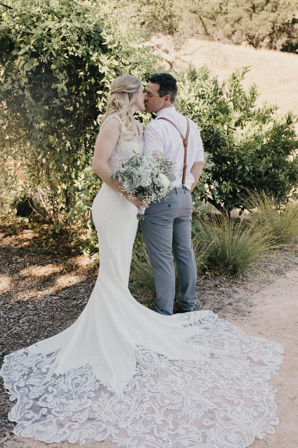 Sonoma micro wedding / winery micro wedding / Sonoma elopement / Sonoma intimate wedding / Sonoma California micro wedding / villa estate wedding / how to have a micro wedding / tips for planning a micro wedding / best places to have a micro wedding in Northern California / Rachel Christopherson Photography  / bride and groom garden photos / bride and groom garden wedding