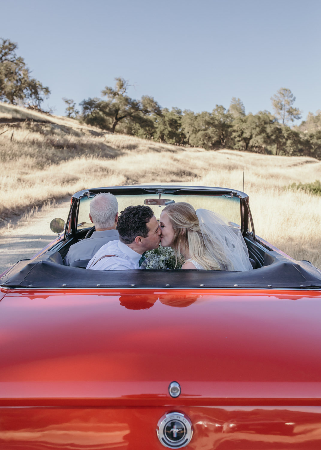 Sonoma micro wedding / winery micro wedding / Sonoma elopement / Sonoma intimate wedding / Sonoma California micro wedding / villa estate wedding / how to have a micro wedding / tips for planning a micro wedding / best places to have a micro wedding in Northern California / Rachel Christopherson Photography 
/ wedding vintage car / vintage red mustang at wedding 