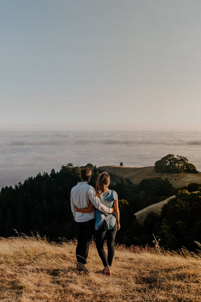 Muir Woods engagement photos, Mount Tamalpais engagement photos, best Bay Area outdoors engagement session locations, California mountains engagement photos, Mount Tamalpais above the clouds engagement photos, Bay Area engagement photographer, Bay Area couples photographer, San Francisco outdoors engagement photos, Muir Woods photoshoot, outdoorsy engagement photos, engagement photos outfit inspo, California engagement session dream locatio,n Rachel Christopherson photography 