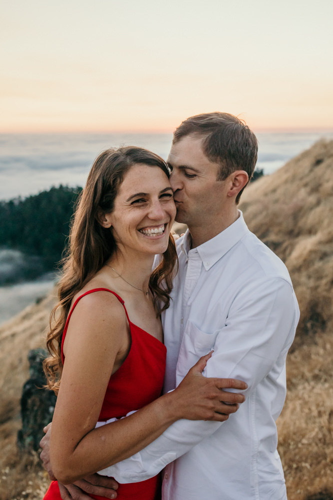 Muir Woods engagement photos, Mount Tamalpais engagement photos, best Bay Area outdoors engagement session locations, California mountains engagement photos, Mount Tamalpais above the clouds engagement photos, Bay Area engagement photographer, Bay Area couples photographer, San Francisco outdoors engagement photos, Muir Woods photoshoot, outdoorsy engagement photos, engagement photos outfit inspo, California engagement session dream locatio,n Rachel Christopherson photography 