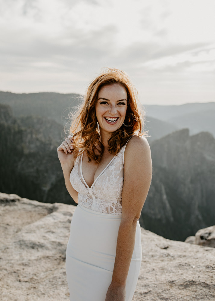 Yosemite Taft Point elopement / Yosemite adventure elopement / taft point elopement / best places to elope in California / Yosemite micro wedding / Yosemite intimate wedding / taft point micro wedding / taft point wedding / adventure elopement Inspo  / Yosemite wedding Inspo / adventurous California elopement / tips for eloping at taft point / Rachel Christopherson Photography  / Yosemite bride / Yosemite bridal photos 