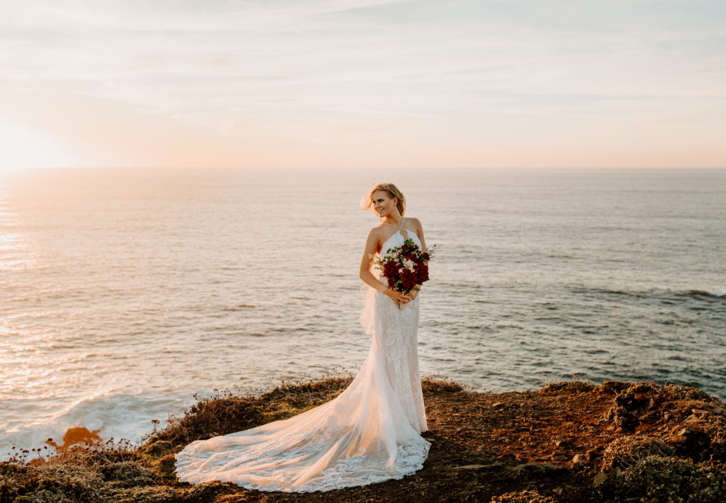 bridal portrait, beach bride, sunset bridal portraits, bay area bride, Mendocino elopement, mendocino wedding, christmas elopement, best places to elope in california, norcal elopement, northern california elopement, elopement inspo, california coast elopement, mendocino california elopement, Rachel Christopherson Photography 