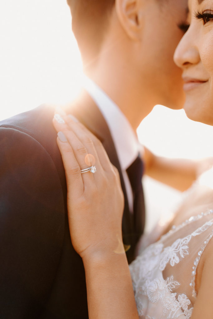 close up of brides ring on groom chest, Taft Point elopement, Yosemite Elopement, Glacier Point Elopement, best places to elope in california, northern california elopement, Rachel Christopherson Photography