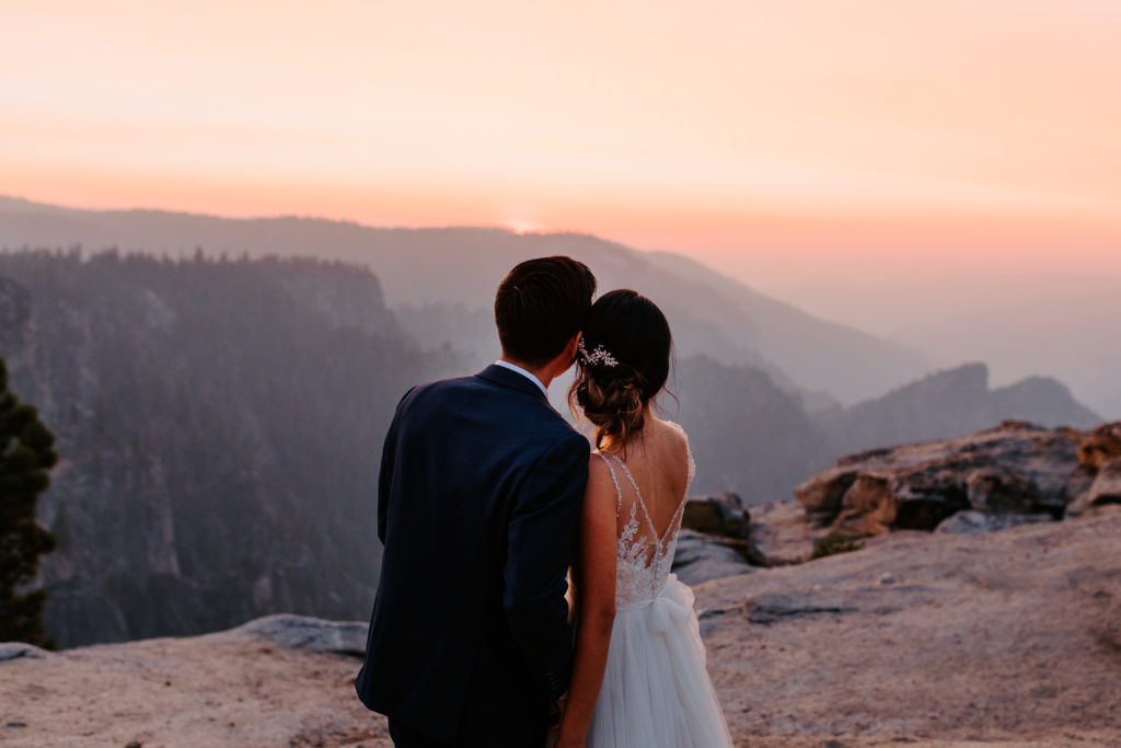 bride and groom dancing at Taft Point, Taft Point elopement, Yosemite Elopement, Glacier Point Elopement, best places to elope in california, northern california elopement, Rachel Christopherson Photography