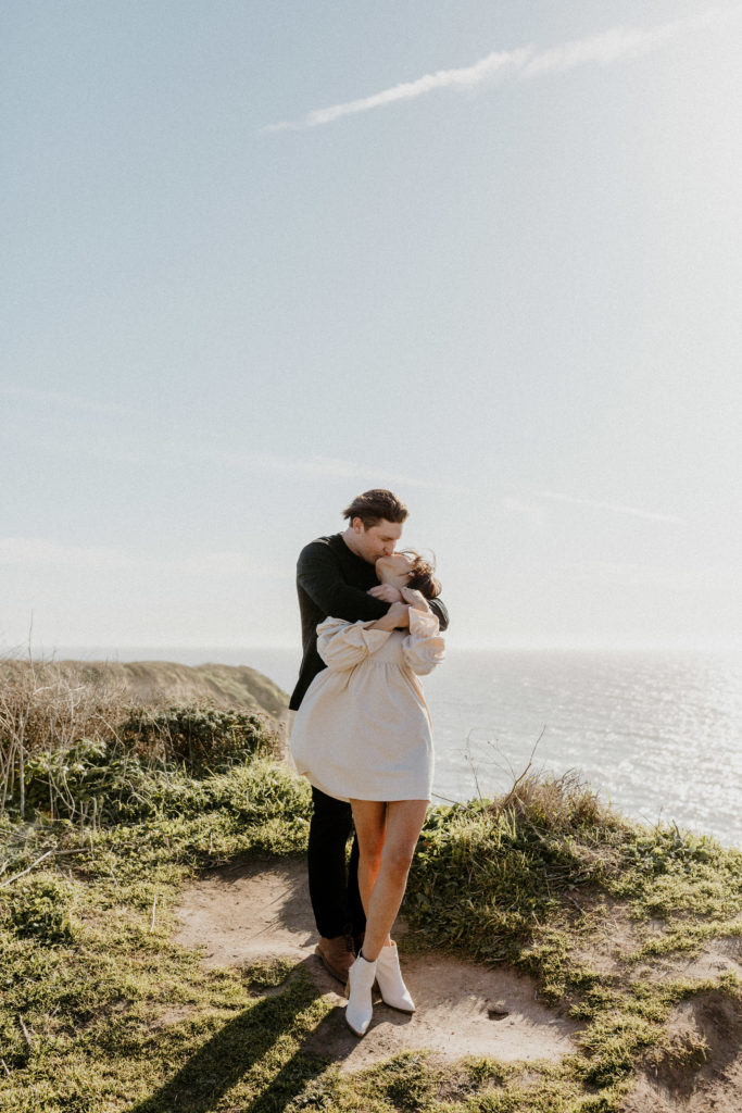 Rachel Christopherson Wedding and Elopement Photographer, santa cruz wedding photographer, Santa cruz engagement, santa cruz, big sur engagement photos, california beach engagement photos, california beach cliffs engagement, best places for engagement photos in northern california, best beaches for engagement photos in california, northern california engagement photos, california beach engagement photos, what to wear for engagement pictures, engagement photo outfit ideas