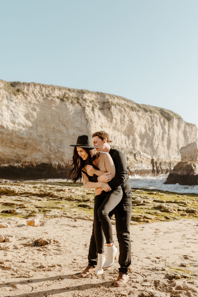Rachel Christopherson Wedding and Elopement Photographer, santa cruz wedding photographer, Santa cruz engagement, santa cruz, big sur engagement photos, california beach engagement photos, california beach cliffs engagement, best places for engagement photos in northern california, best beaches for engagement photos in california, northern california engagement photos, california beach engagement photos, what to wear for engagement pictures, engagement photo outfit ideas