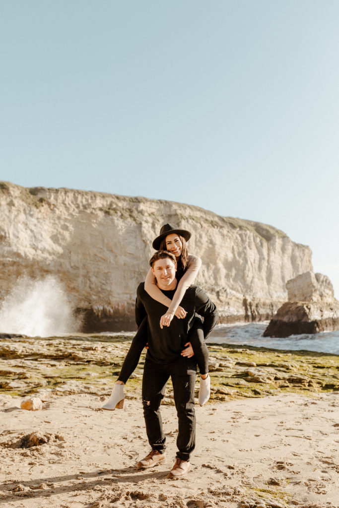 Rachel Christopherson Wedding and Elopement Photographer, santa cruz wedding photographer, Santa cruz engagement, santa cruz, big sur engagement photos, california beach engagement photos, california beach cliffs engagement, best places for engagement photos in northern california, best beaches for engagement photos in california, northern california engagement photos, california beach engagement photos, what to wear for engagement pictures, engagement photo outfit ideas