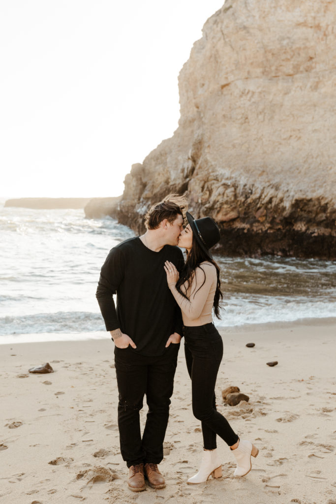Rachel Christopherson Wedding and Elopement Photographer, santa cruz wedding photographer, Santa cruz engagement, santa cruz, big sur engagement photos, california beach engagement photos, california beach cliffs engagement, best places for engagement photos in northern california, best beaches for engagement photos in california, northern california engagement photos, california beach engagement photos, what to wear for engagement pictures, engagement photo outfit ideas