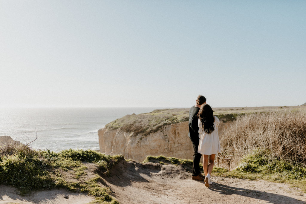Rachel Christopherson Wedding and Elopement Photographer, santa cruz wedding photographer, Santa cruz engagement, santa cruz, big sur engagement photos, california beach engagement photos, california beach cliffs engagement, best places for engagement photos in northern california, best beaches for engagement photos in california, northern california engagement photos, california beach engagement photos, what to wear for engagement pictures, engagement photo outfit ideas