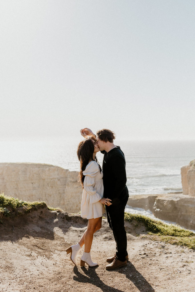 Rachel Christopherson Wedding and Elopement Photographer, santa cruz wedding photographer, Santa cruz engagement, santa cruz, big sur engagement photos, california beach engagement photos, california beach cliffs engagement, best places for engagement photos in northern california, best beaches for engagement photos in california, northern california engagement photos, california beach engagement photos, what to wear for engagement pictures, engagement photo outfit ideas
