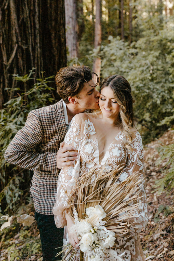 California Redwoods wedding, Santa cruz wedding, santa cruz elopement, santa cruz wedding photographer, big sur elopement, big sur wedding, boho bride, california boho elopement, boho wedding dress, best places to elope in California, California elopement, California forest elopement, boho bride inspo, santa cruz wedding photographer, big sur wedding photographer, Rachel Christopherson Photography