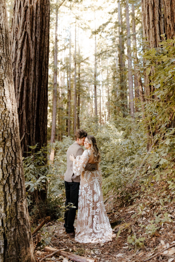 California Redwoods wedding, Santa cruz wedding, santa cruz elopement, santa cruz wedding photographer, big sur elopement, big sur wedding, boho bride, california boho elopement, boho wedding dress, best places to elope in California, California elopement, California forest elopement, boho bride inspo, santa cruz wedding photographer, big sur wedding photographer, Rachel Christopherson Photography