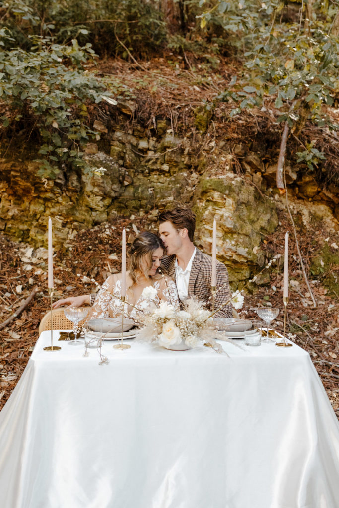 boho wedding table, sweetheart wedding table, California Redwoods wedding, Santa cruz wedding, santa cruz elopement, santa cruz wedding photographer, big sur elopement, big sur wedding, boho bride, california boho elopement, boho wedding dress, best places to elope in California, California elopement, California forest elopement, boho bride inspo, santa cruz wedding photographer, big sur wedding photographer, Rachel Christopherson Photography