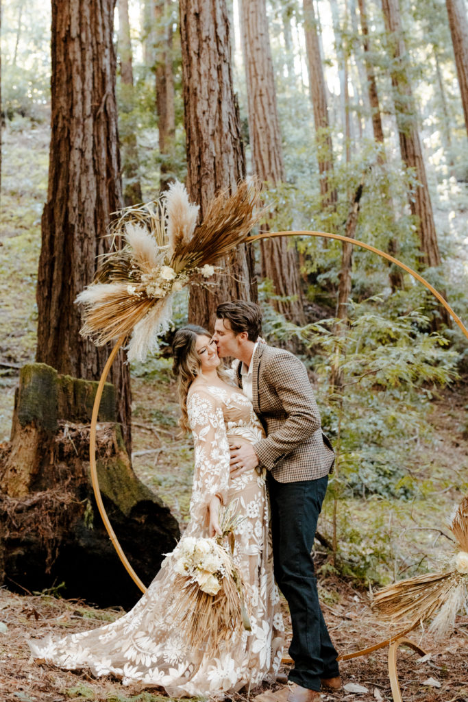 California Redwoods wedding, Santa cruz wedding, santa cruz elopement, santa cruz wedding photographer, big sur elopement, big sur wedding, boho bride, california boho elopement, boho wedding dress, best places to elope in California, California elopement, California forest elopement, boho bride inspo, santa cruz wedding photographer, big sur wedding photographer, Rachel Christopherson Photography