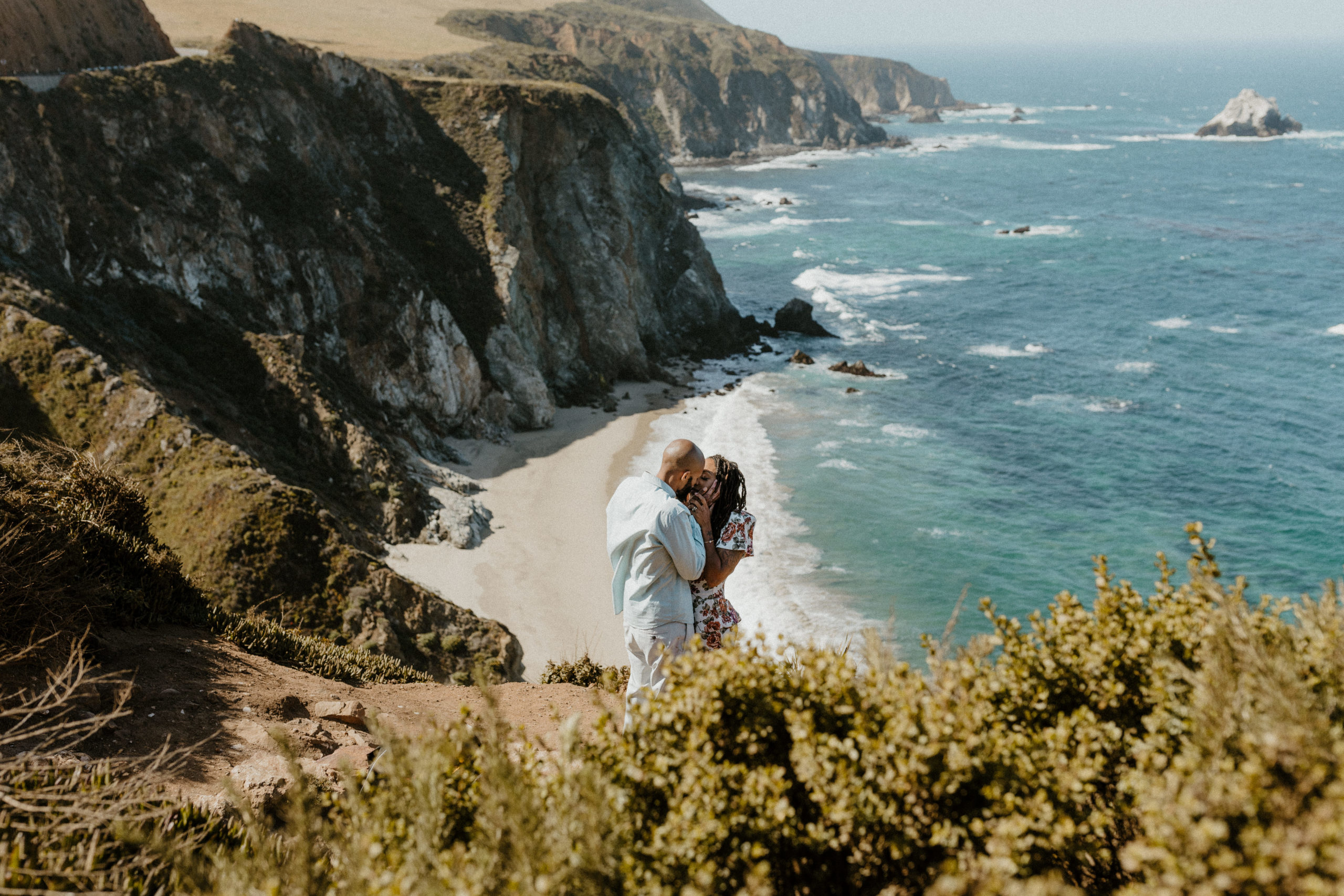 Big Sur engagement photos by Rachel Christopherson Photography / Big Sur elopement photographer / Big Sur wedding photographer / Bixby Creek Bridge engagement photos / Garrapata state beach engagement photos / Carmel engagement photos / Monterey engagement photos / best places to take engagement photos in California / beach engagement photos