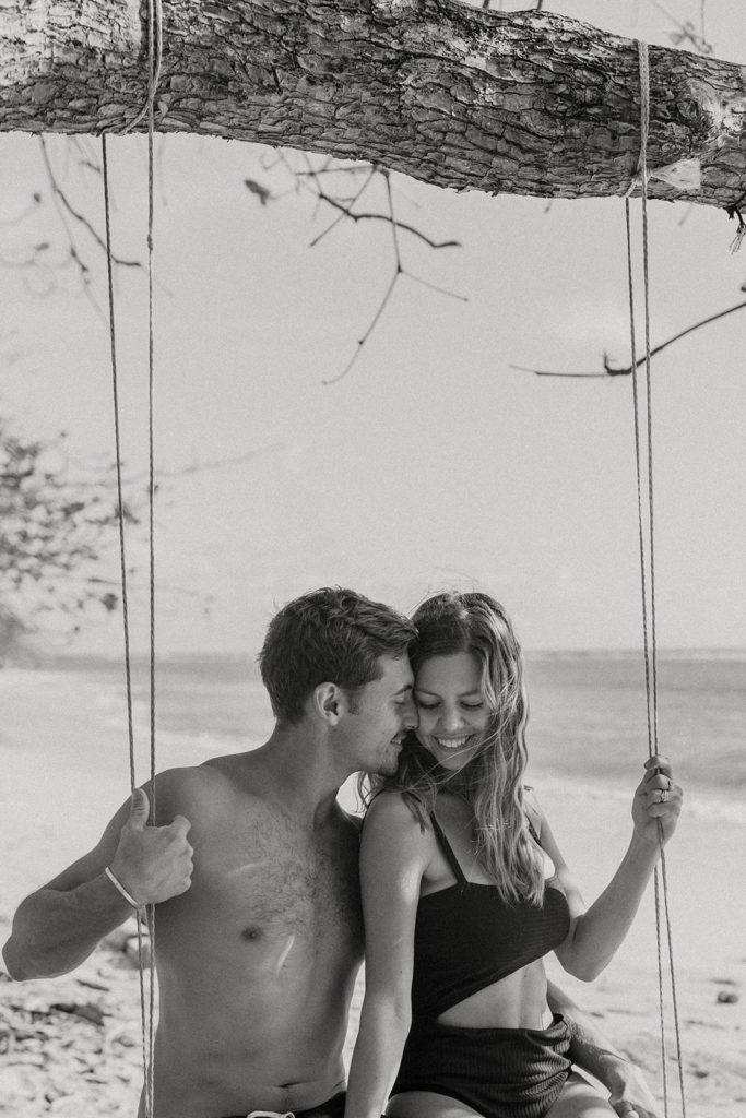 Oahu wedding photographer, Oahu engagement photos, best places to take photos in Oahu, best Oahu hikes, Hawaii wedding photographer, Hawaii engagement photos, best Hawaii hikes, Maui wedding photographer, Maui engagement photos, Kauai wedding photographer, Kauai engagement photos, what to wear for your engagement photos, engagement outfits, casual engagement photos outfits, neutral engagement photo outfits, tropical engagement photos, engagement photo ideas, what to wear for engagement pictures, beach engagement photos, Hawaii beaches, Rachel Christopherson Photography 