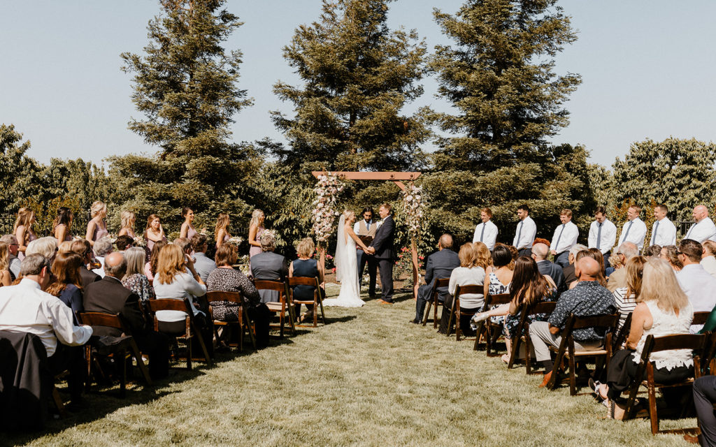 Sacramento wedding / sac wedding / California wedding / Northern California wedding / Sacramento wedding photographer / backyard wedding inspiration / orchard wedding photos / bay area wedding / bay area wedding photographer / california wedding photographer / Rachel Christopherson Photography / backyard wedding ceremony