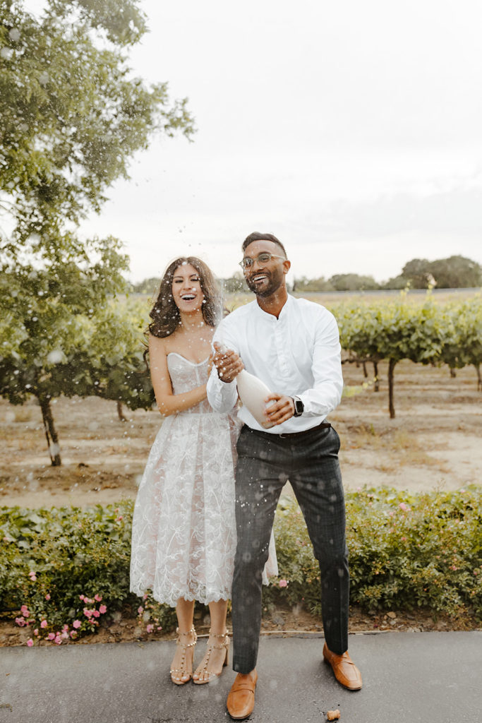 Sacramento engagement photos / sacramento engagement session / scribner bend winery / scribner bend engagements photos / scribner bend wedding / sacramento spring engagement photos / best sacramento engagement photo locations / sacramento engagement session locations / sacramento engagement photographer / sacramento wedding photographer / where to take engagement photos in sacramento / sacramento engagement photo inspo / engagement photo outfit inspo / engagement photo outfit ideas / spring engagement photos / what to wear for your engagement session / rachel christopherson photography / engagement photos champagne pop 