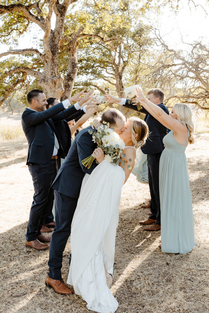 Sacramento wedding, sacramento wedding photographer, river highlands ranch, river highlands ranch wedding, barn wedding sacramento, rustic wedding venue sacramento, best places to get married in sacramento, vineyard wedding sacramento, sacramento winery wedding, northern california barn wedding venues, rachel christopherson photography, blue bridesmaids dresses, wedding party tunnel, wedding party photos