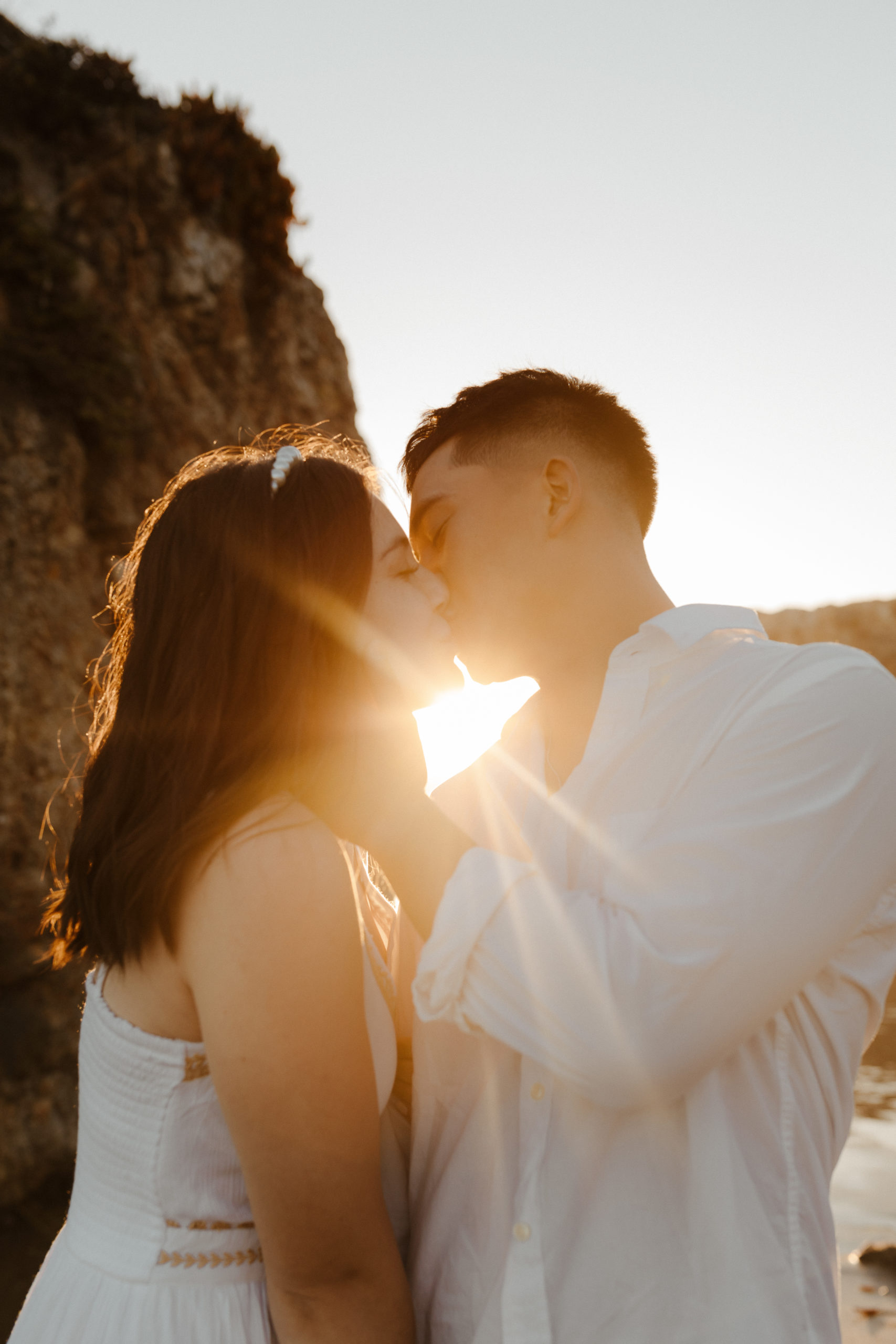 san luis obispo beach engagement
