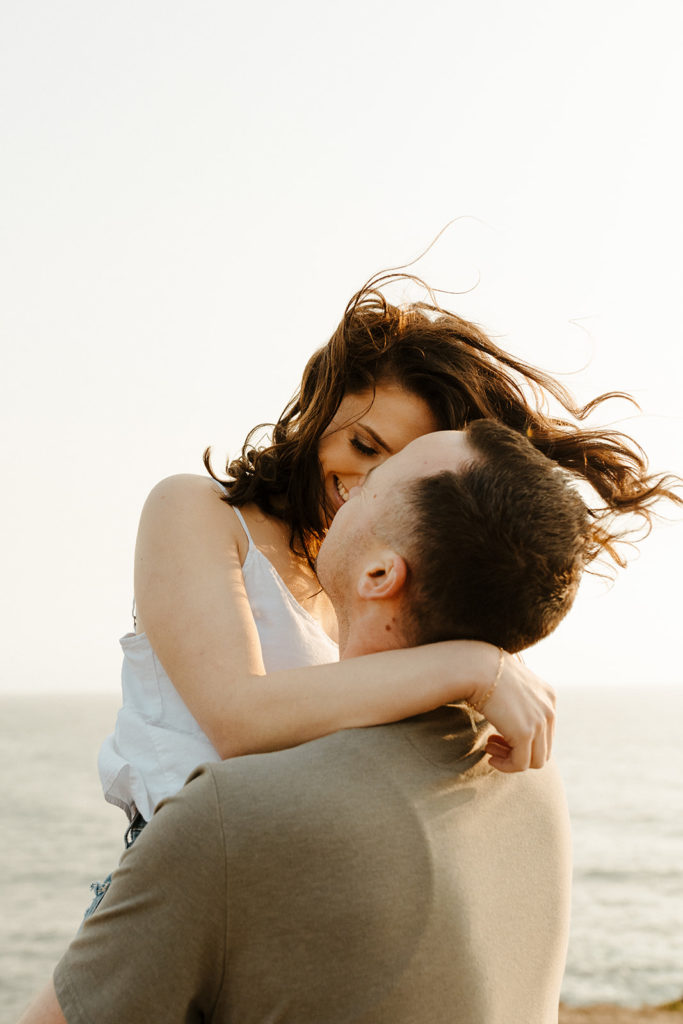 Fort Bragg-Mendocino-Northern CA-Nor Cal-engagement photos-coastal cliffs-ocean engagement photos-what to wear for engagement photos