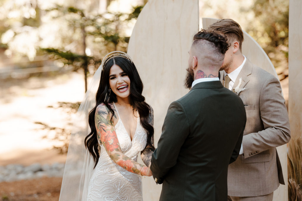 Rachel Christopherson Photography-Backyard Wedding-Unique Wedding Arch-Boho Wedding-Boho Bride-Edgy Wedding-Tattooed Bride-Tattooed Groom-Lake Tahoe Wedding-Northern California Wedding-Nor Cal Wedding-Sacramento-Lake Tahoe-Monterey-Carmel-Santa Cruz-Big Sur-Yosemite-Mendocino-Wedding and Elopement Photographer-Wedding Vows