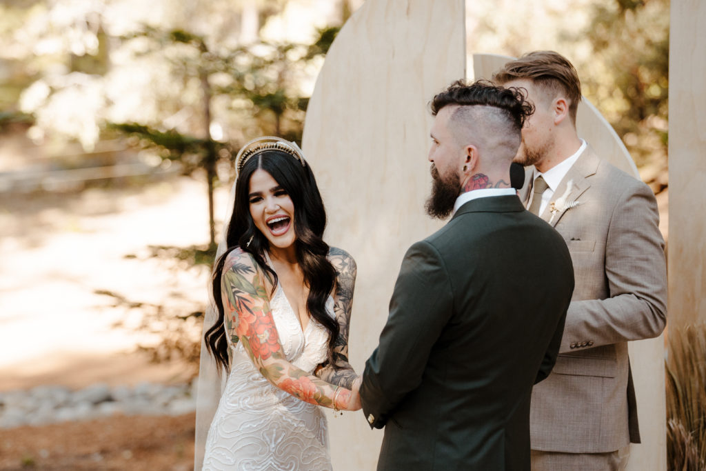 Rachel Christopherson Photography-Backyard Wedding-Unique Wedding Arch-Boho Wedding-Boho Bride-Edgy Wedding-Tattooed Bride-Tattooed Groom-Lake Tahoe Wedding-Northern California Wedding-Nor Cal Wedding-Sacramento-Lake Tahoe-Monterey-Carmel-Santa Cruz-Big Sur-Yosemite-Mendocino-Wedding and Elopement Photographer-Wedding Vows