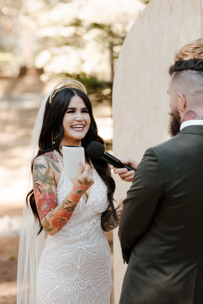 Rachel Christopherson Photography-Backyard Wedding-Unique Wedding Arch-Boho Wedding-Boho Bride-Edgy Wedding-Tattooed Bride-Tattooed Groom-Lake Tahoe Wedding-Northern California Wedding-Nor Cal Wedding-Sacramento-Lake Tahoe-Monterey-Carmel-Santa Cruz-Big Sur-Yosemite-Mendocino-Wedding and Elopement Photographer-Wedding Vows