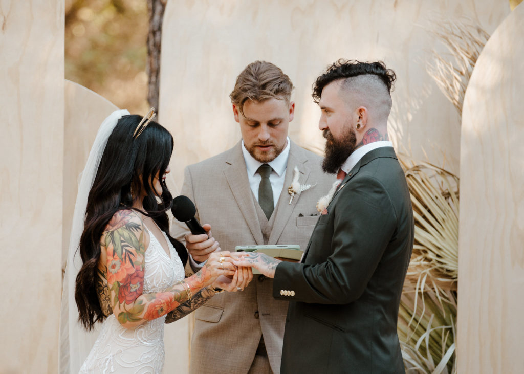 Rachel Christopherson Photography-Backyard Wedding-Unique Wedding Arch-Boho Wedding-Boho Bride-Edgy Wedding-Tattooed Bride-Tattooed Groom-Lake Tahoe Wedding-Northern California Wedding-Nor Cal Wedding-Sacramento-Lake Tahoe-Monterey-Carmel-Santa Cruz-Big Sur-Yosemite-Mendocino-Wedding and Elopement Photographer-Wedding Vows